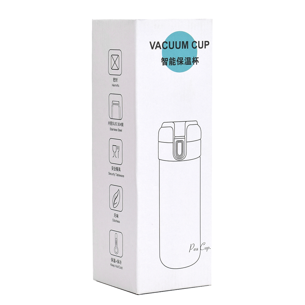 Termos THM1 cu Display Digital, Inel si Indicator de Temperatura din Ionx, 400ml, Alb - 5 | YEO